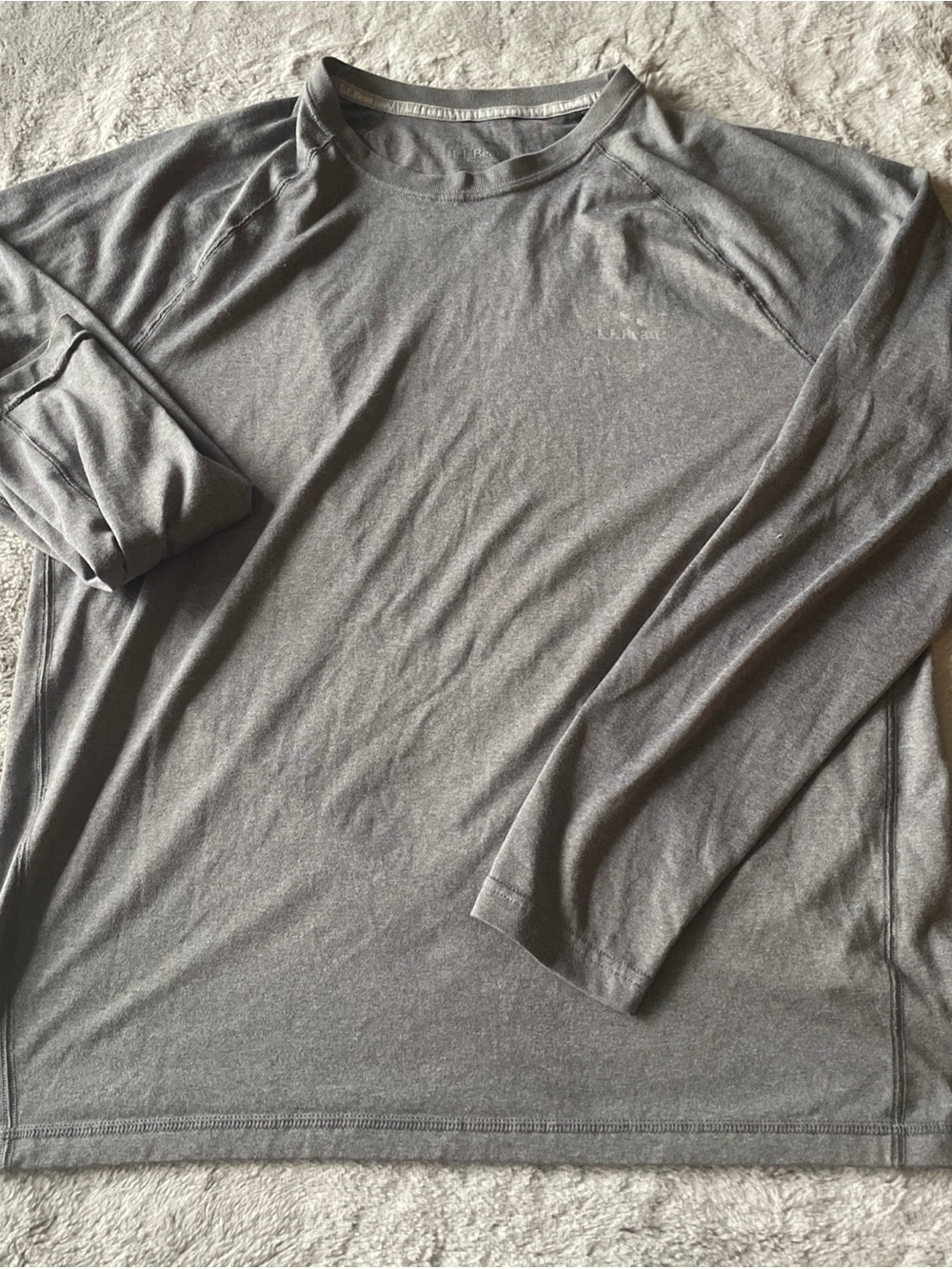 L.L. Bean Men's Long-Sleeve Performance Tee - Gray
